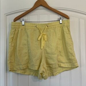 Gap Linen Blend Pull On Utility Shorts XL